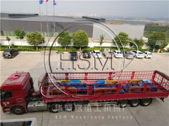 三臺750ⅹ500型對輥破碎機發往貴陽 